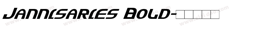 Jannisaries Bold字体转换
